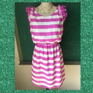 Lilly Pulitzer Size Large Striped Dress EUC